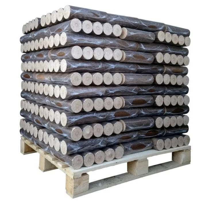 Lenha de madeira densificada – 100% Folhosas – Palete de 960 kg